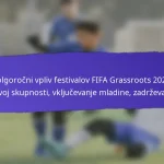 Ocena festivalnih aktivnosti na FIFA Grassroots festivalih 2025: angažma, uspeh, povratne informacije udeležencev
