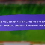 Raven zadovoljstva med udeleženci na FIFA Grassroots festivalih 2025: ankete, ocene, povratne informacije