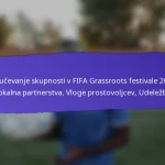 Šolska vključenost na FIFA Grassroots festivalih 2025: Programi, angažma študentov, rezultati